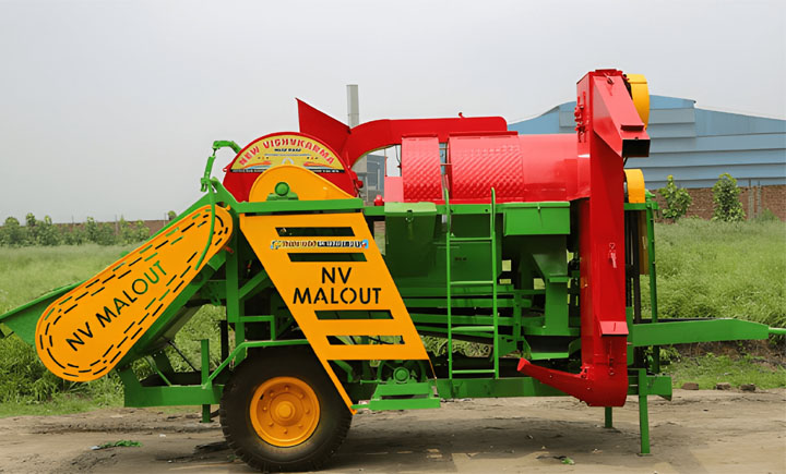 Mini Combine Multicrop Back Bucket Thresher